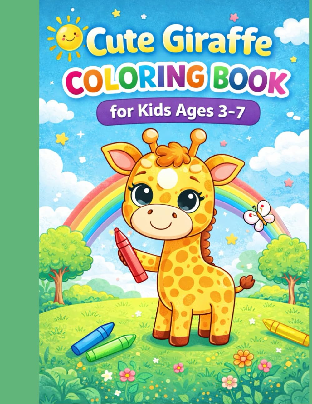 Cute Giraffe Coloring Book for Kids Ages 3–7: Adorable & Easy Giraffe Coloring Pages for Toddlers and Preschoolers