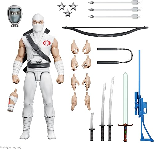 Miniatura 11 de Super7 ULTIMATES! G.I. Joe Cobra Trooper - Figura de acción de G.I. Joe de 7 pulgadas con accesorios, coleccionables clásicos de dibujos animados y