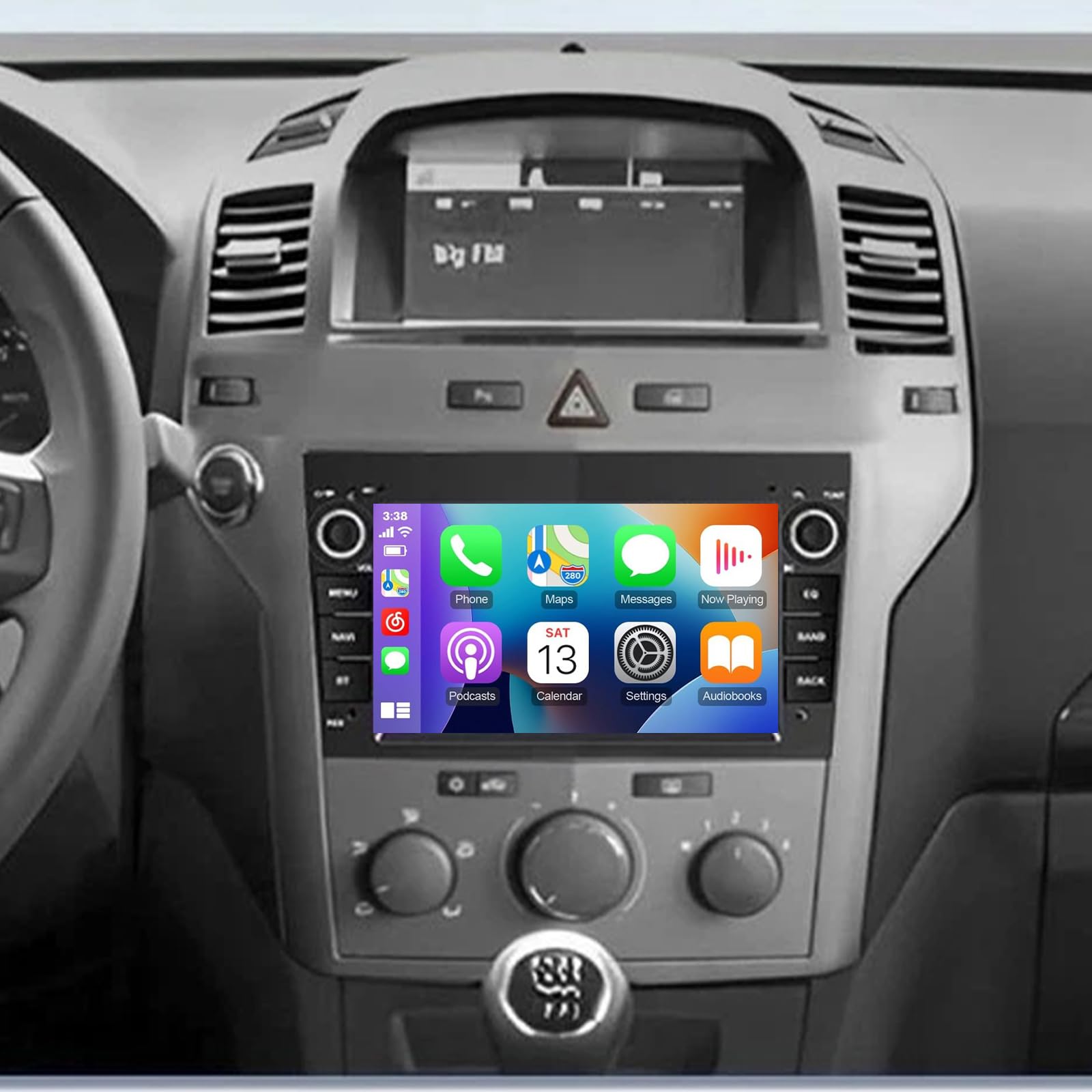 PHEZEN 7 inch Touchscreen Car Stereo Fit for Opel Vivaro 2006-2010, Android 15 Double Din Car Radio with Carplay &amp; Android Auto Support Bluetooth Mirror Link WiFi Backup Camera 4+64G