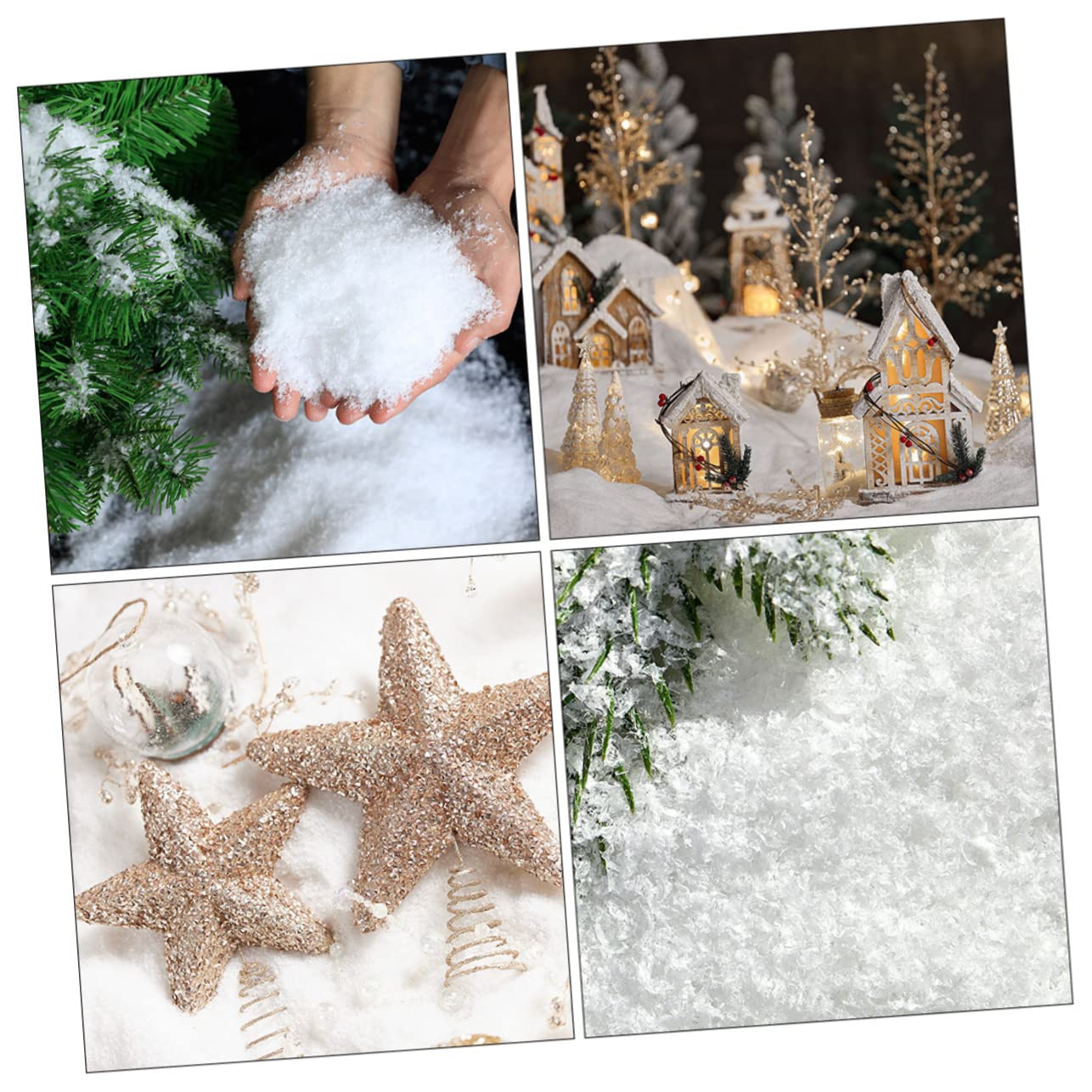 HOOTNEE Artificial Snowflakes for Christmas Tree Snowflakes Party Favors Decor Ornaments