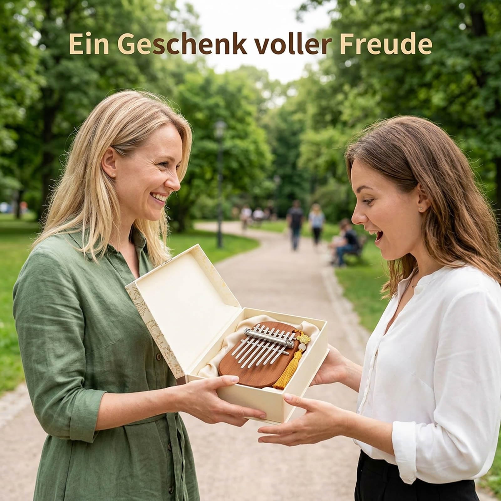 3 Stück Kalimba, Musikinstrument Set Mit Daumenklavier, Klöppel Und Anhänger, Klangvoll Und Einfach Zu Spielen, Kompakt Und Tragbar, Perfekt Für Anfänger Und Musikliebhaber Im Alltag