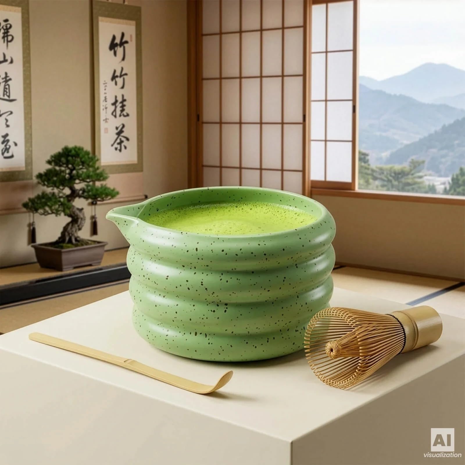 Mary Rose Żółty zestaw matcha premium i akcesoria