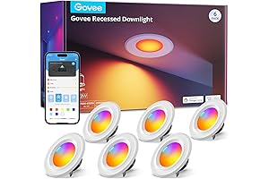 Smart Retrofit Recessed Lighting 6 Inch - Alexa, Google Assistant, RGBWW Multicolor...