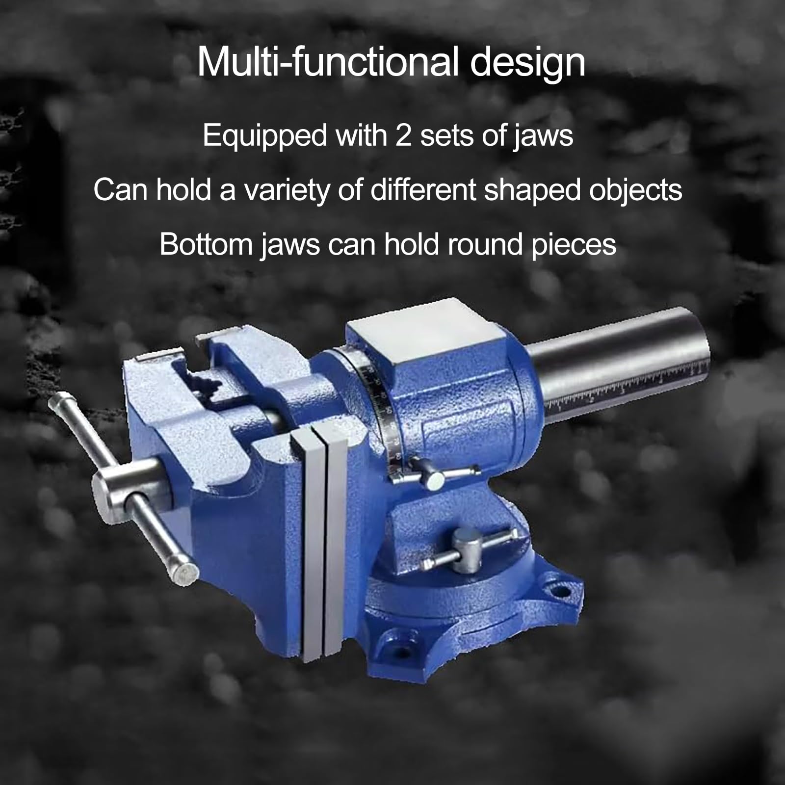Abrazaderas De Mesa, Tornillo De Banco De 6 Pulgadas, Tornillo De Banco Multiusos, Tornillo De Banco con Base Giratoria De 360 ​​Grados, Tornillos De Banco For Banco De Trabajo(4in)