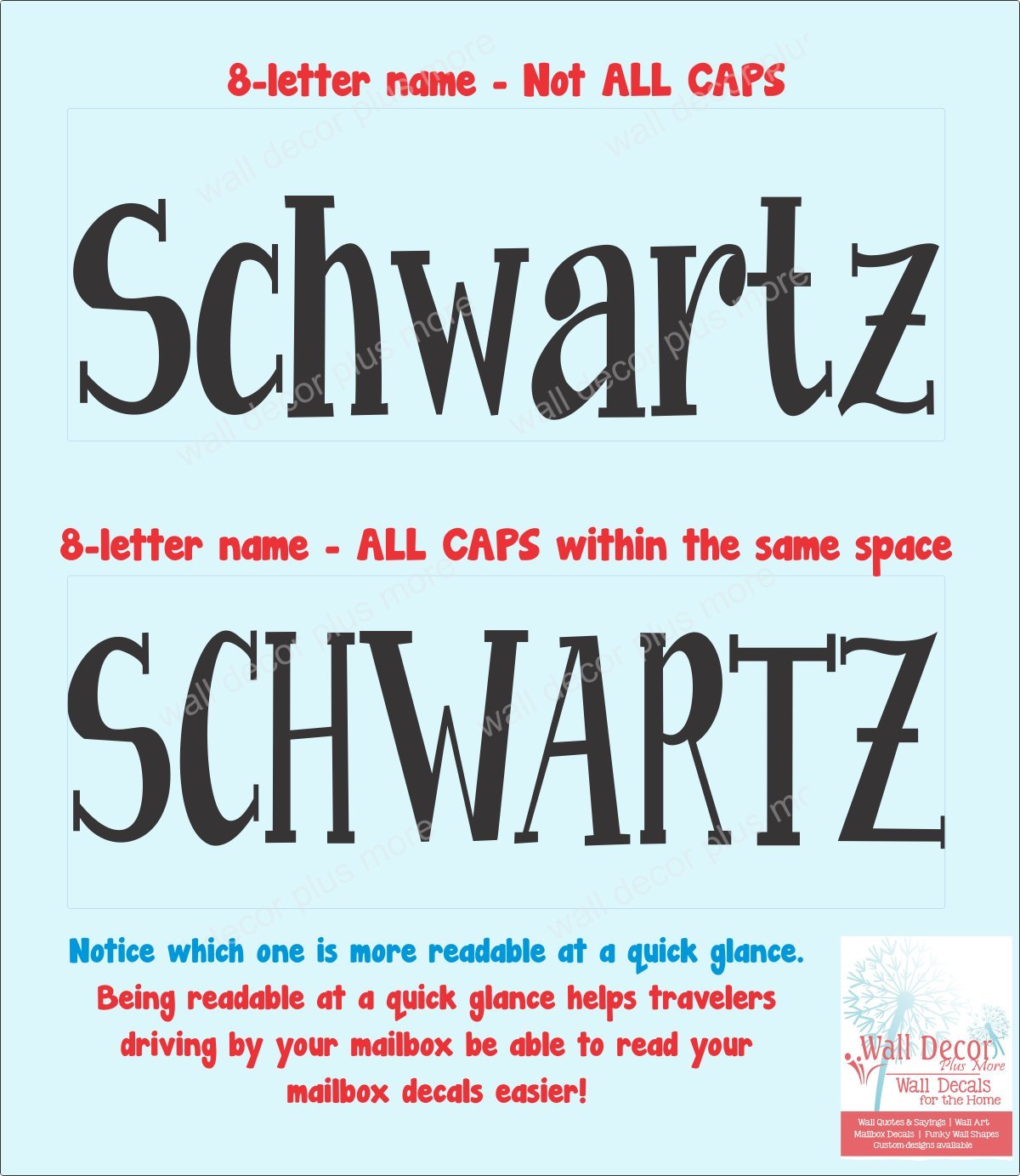 Personalized Mailbox Decal Stickers, Vinyl Letters, Set of 2 Name, House  Number and Street Name, (Basic (12x6)) - - Amazon.com
