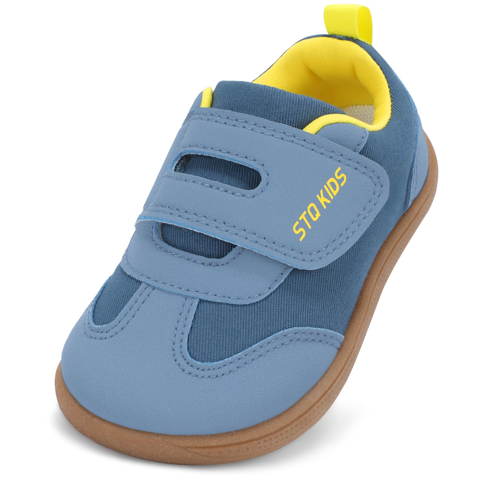STQ KIDS Scarpe Bambini Barefoot Punta Larga per Primi Passi Nero 18-29 EU | Punta ampia, Flessibile, Sensazione barefoot, Resistente, agli scivoli, Traspirante, Soletta rimovibile, Leggeri, comfort