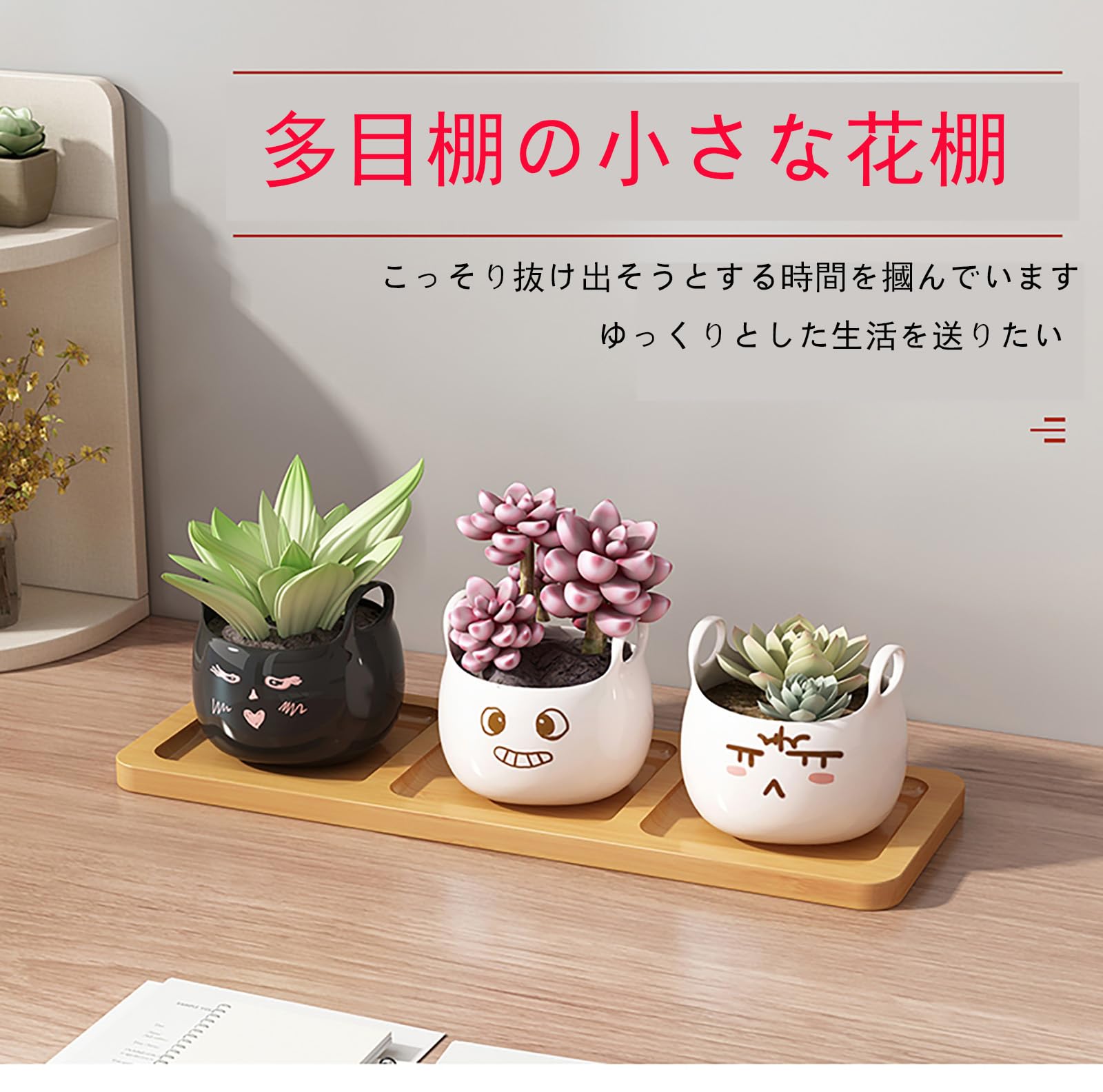 Amazon | フラワースタンド・園芸ラック 多肉植物鉢 室内 室外 観葉 