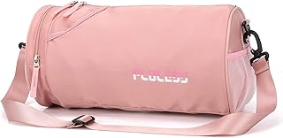 Piccola borsa sportiva da donna con tasca bagnata impermeabile, borsa da allenamento per palestra, donna, palestra, yoga, ballo, rosa