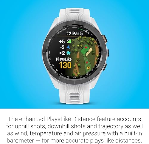 Miniatura 6 de Garmin Approach S70 Golf Smartwatch Pantalla AMOLED a todo color CourseView Maps Ejecución avanzada de tiro y alineación de putt Experiencia