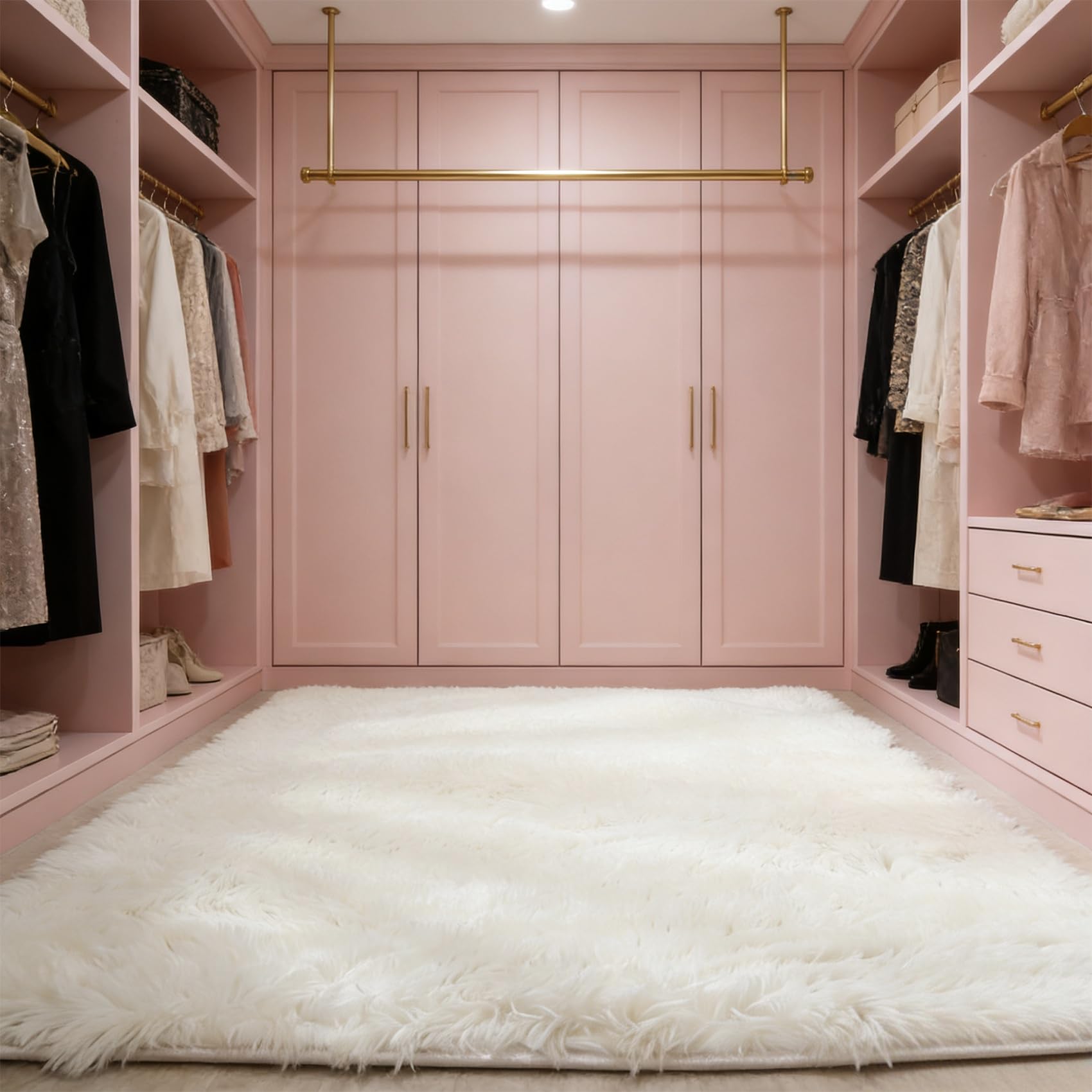Tapis doux pour chambre et salon qui ne glisse pas pour un sol sécurisé