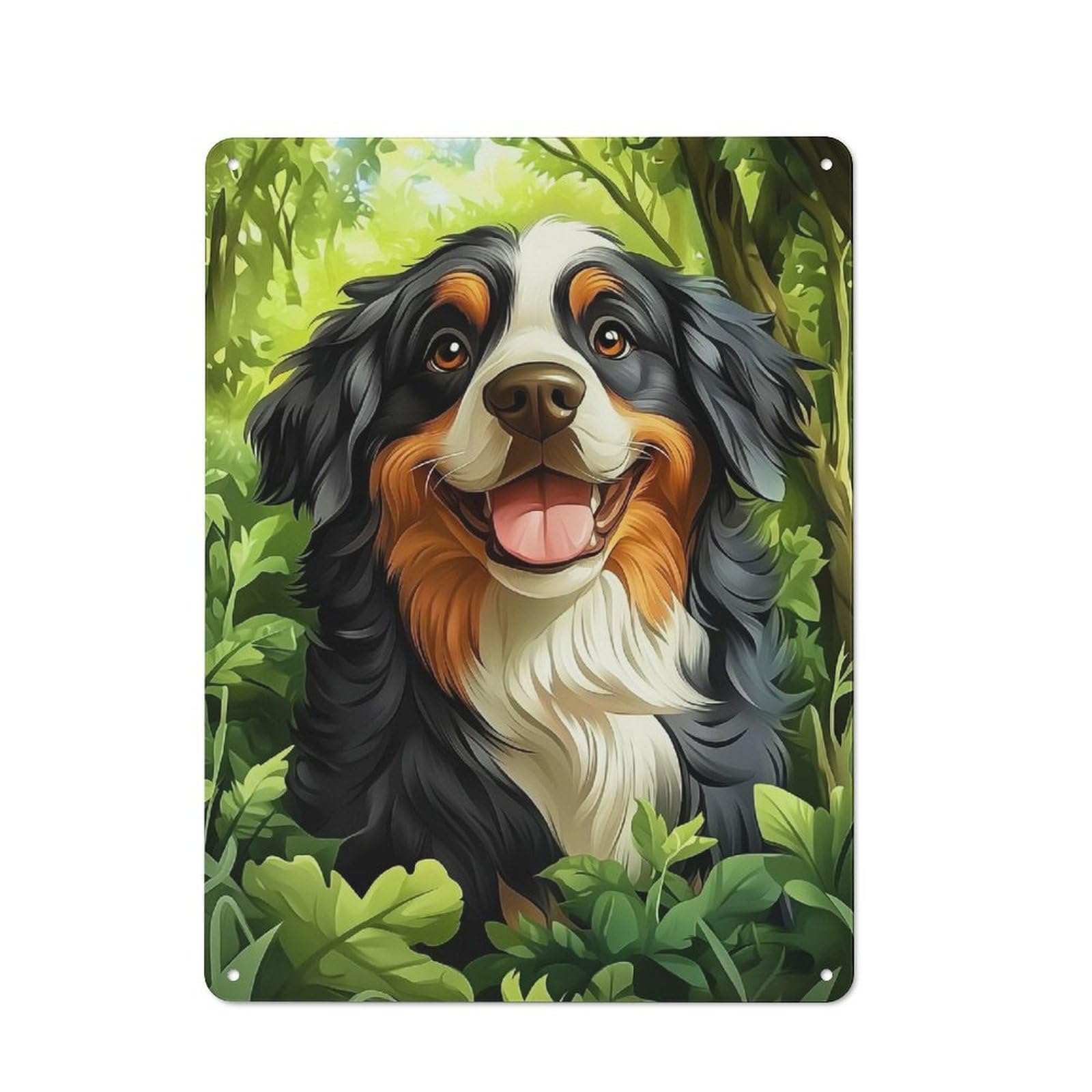 Junmoney Style-17 For Guest Room Or Hallway, Bernese Mountain Dog Vintage Metal Sign 40X30cm, New-Space Wall Decor For Home Decor Collectors