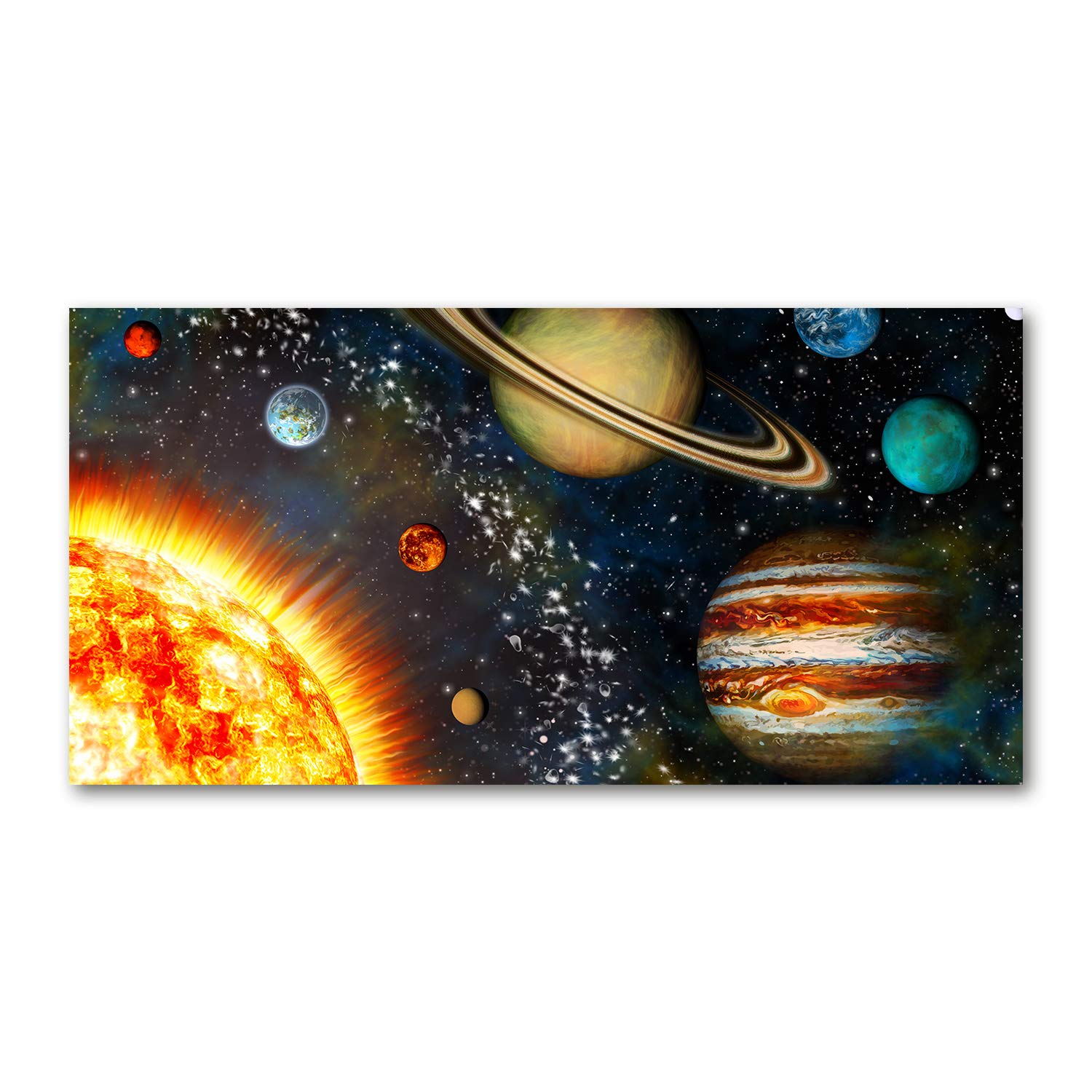 Tableau plexiglas système solaire pour créer une ambiance cosmos chez soi