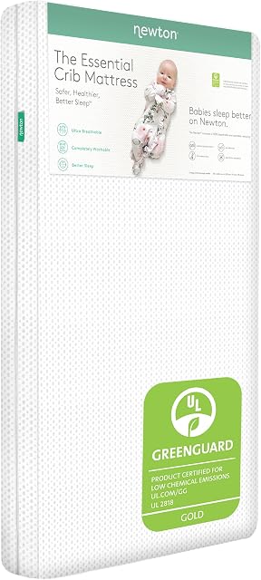 Newton Baby Matelas de crèche essentiel, Respirant & Lavable - blanc