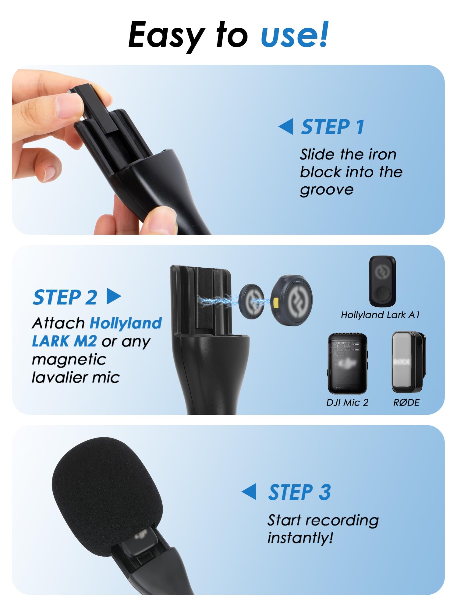 Amazon.com: YOUSHARES Handheld Interview Microphone Holder for