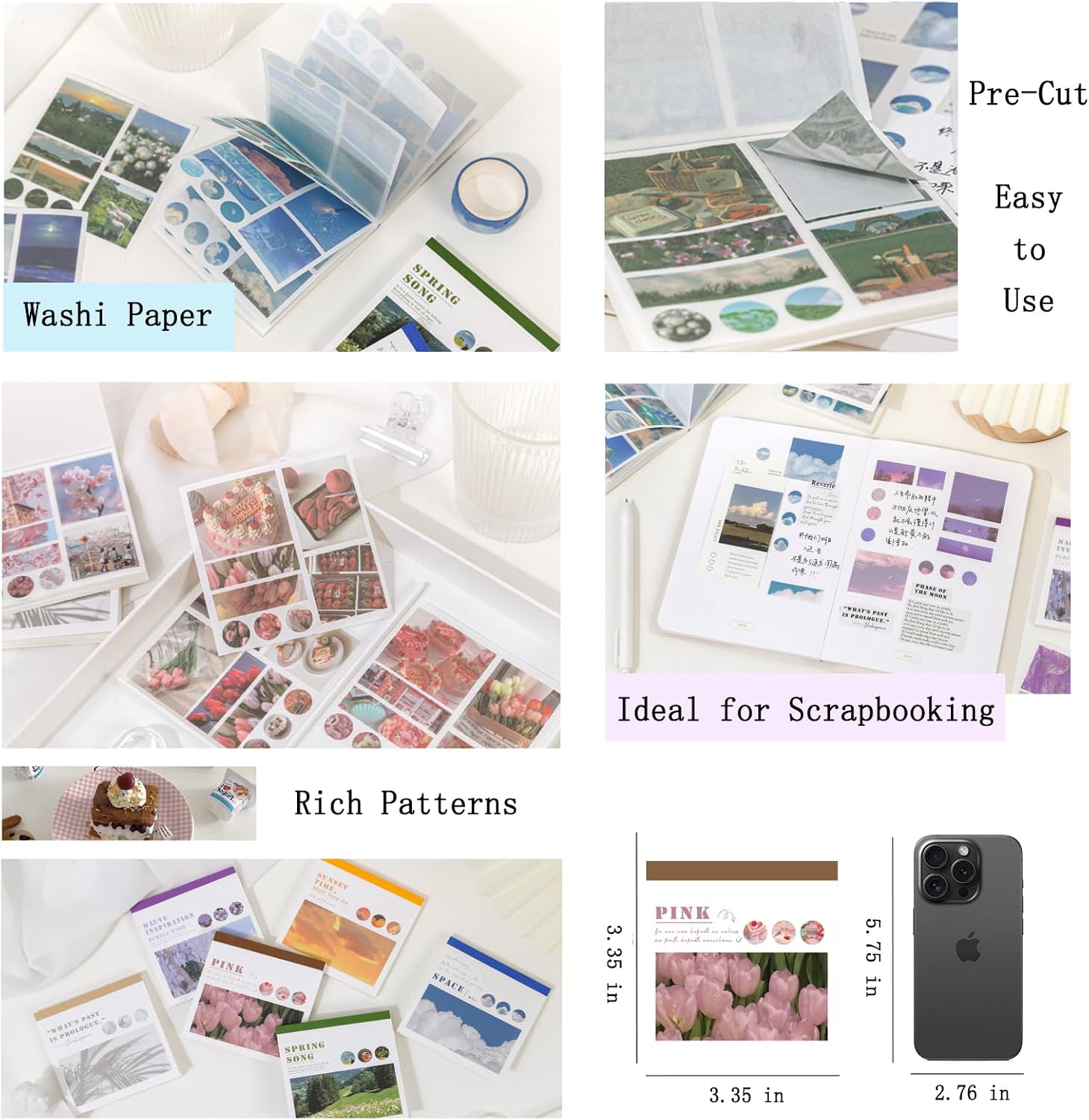 Scrapbook Stickers for Journaling Supplies, Cute Stickers for Scrapbooking image 3