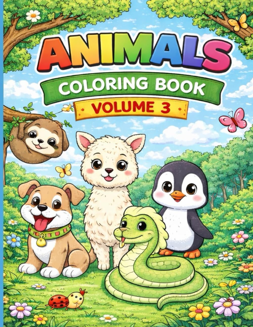 Animals coloring book volume 3: Adorable animal coloring page