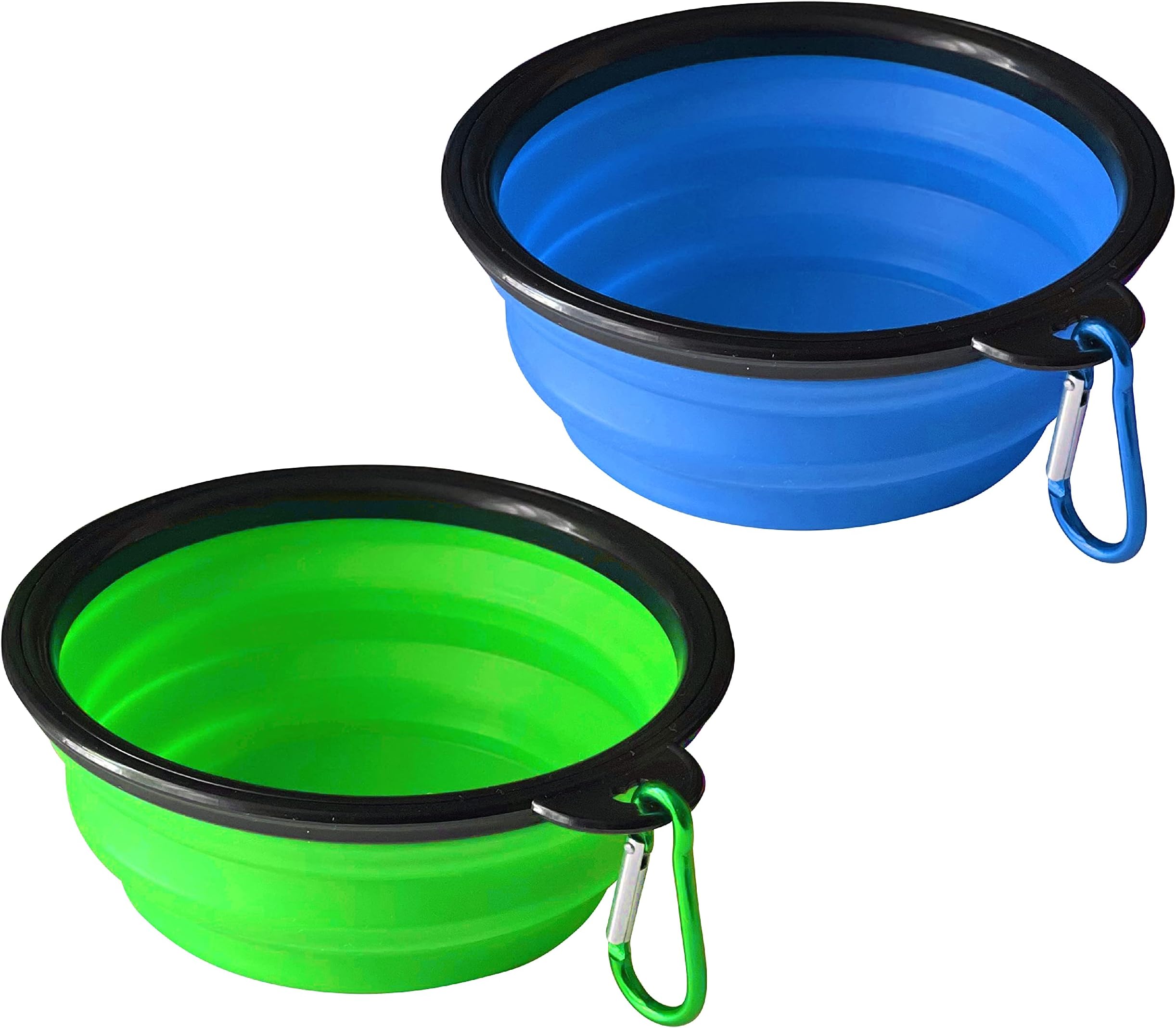 H&S 2 Dog Bowl Collapsible Travel Dog Water Bowl Portable Cat Pet