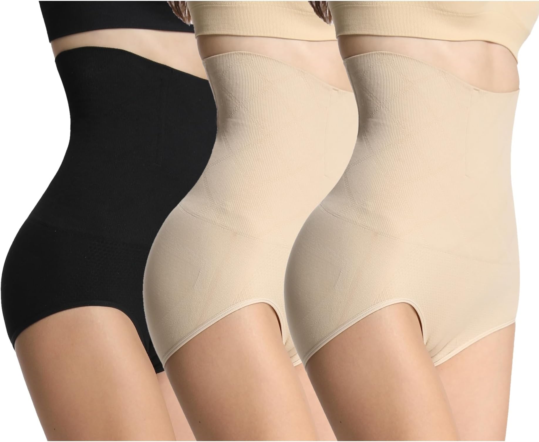 iloveSIA 3-Pack Postpartum Body-Shaping Underwear, High-Waisted Tummy Control Briefs for C-Section Recovery