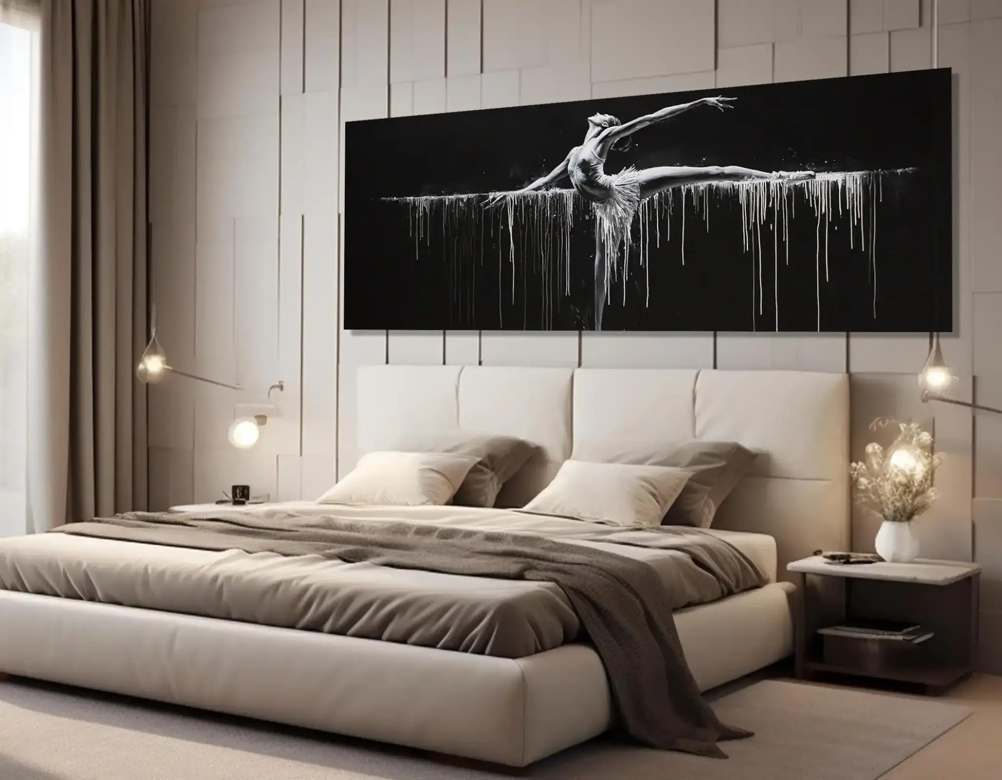 Impressions sur toile de ballerine tableau moderne 35x105 cm - 8