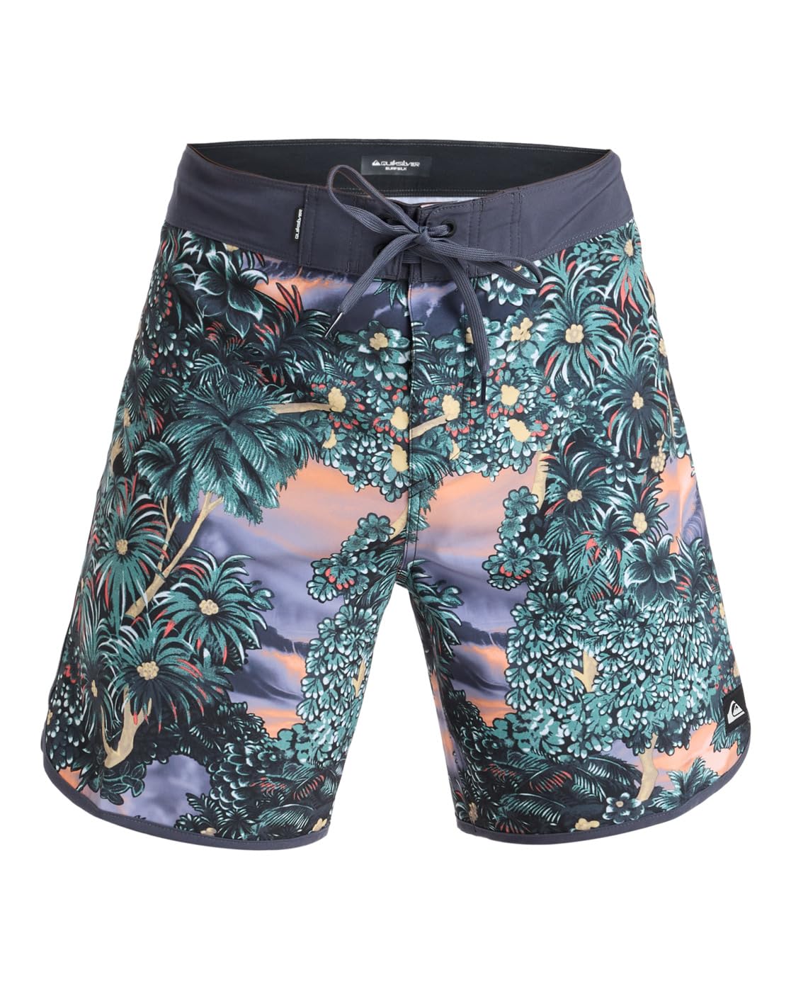 Quiksilver Board Shorts SURFSILK Scallop 18 Men's Black 33