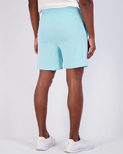 Miniatura 4 de Real Essentials Paquete de 5 pantalones cortos de 5 pulgadas de entrepierna para correr con tecnología Dry-Fit para hombre - Con bolsillos y cordón