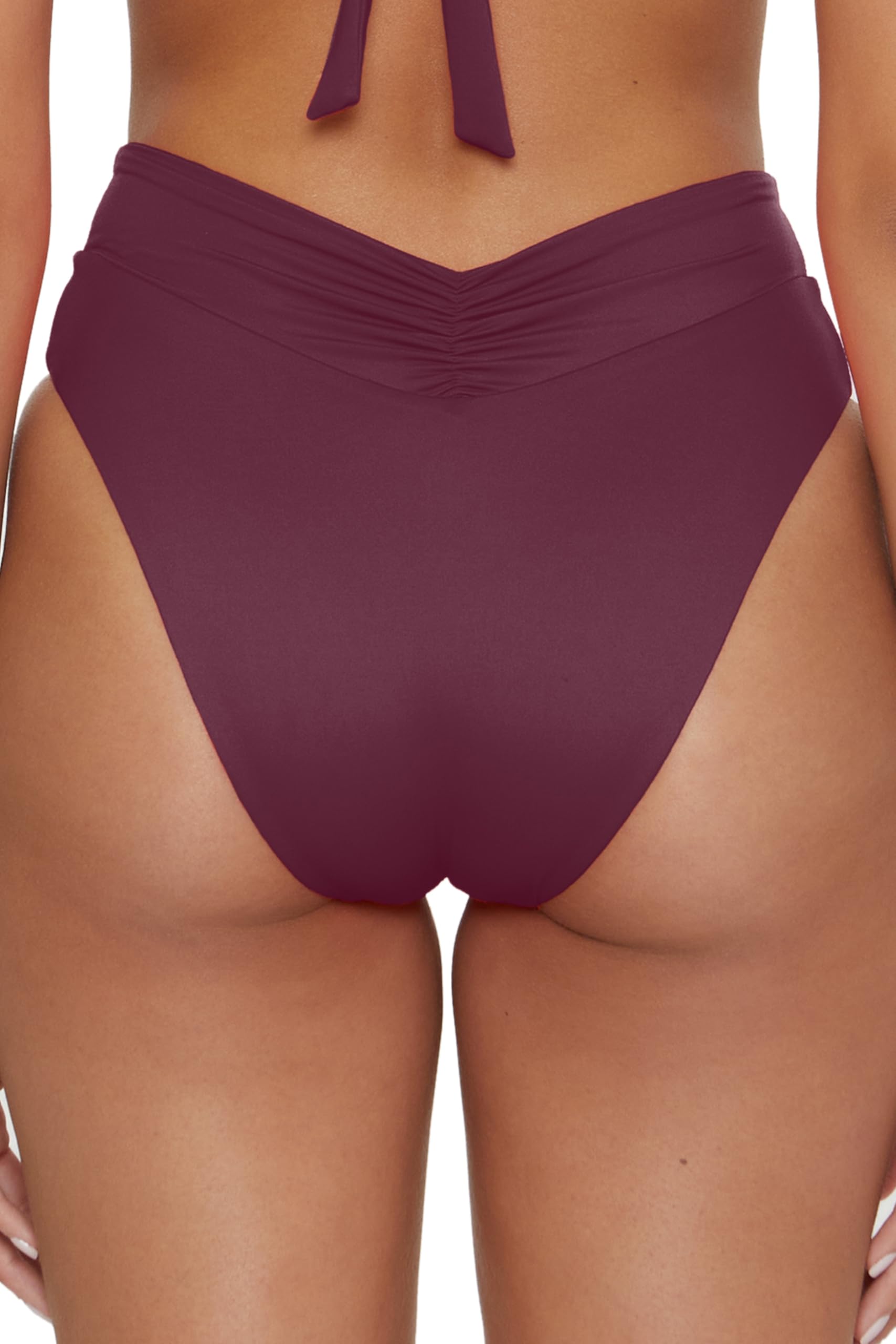 BECCA Damen Farbcode: Bikinihose mit Hoher Taille, Freche Abdeckung, Bademode Bikini-Unterteile