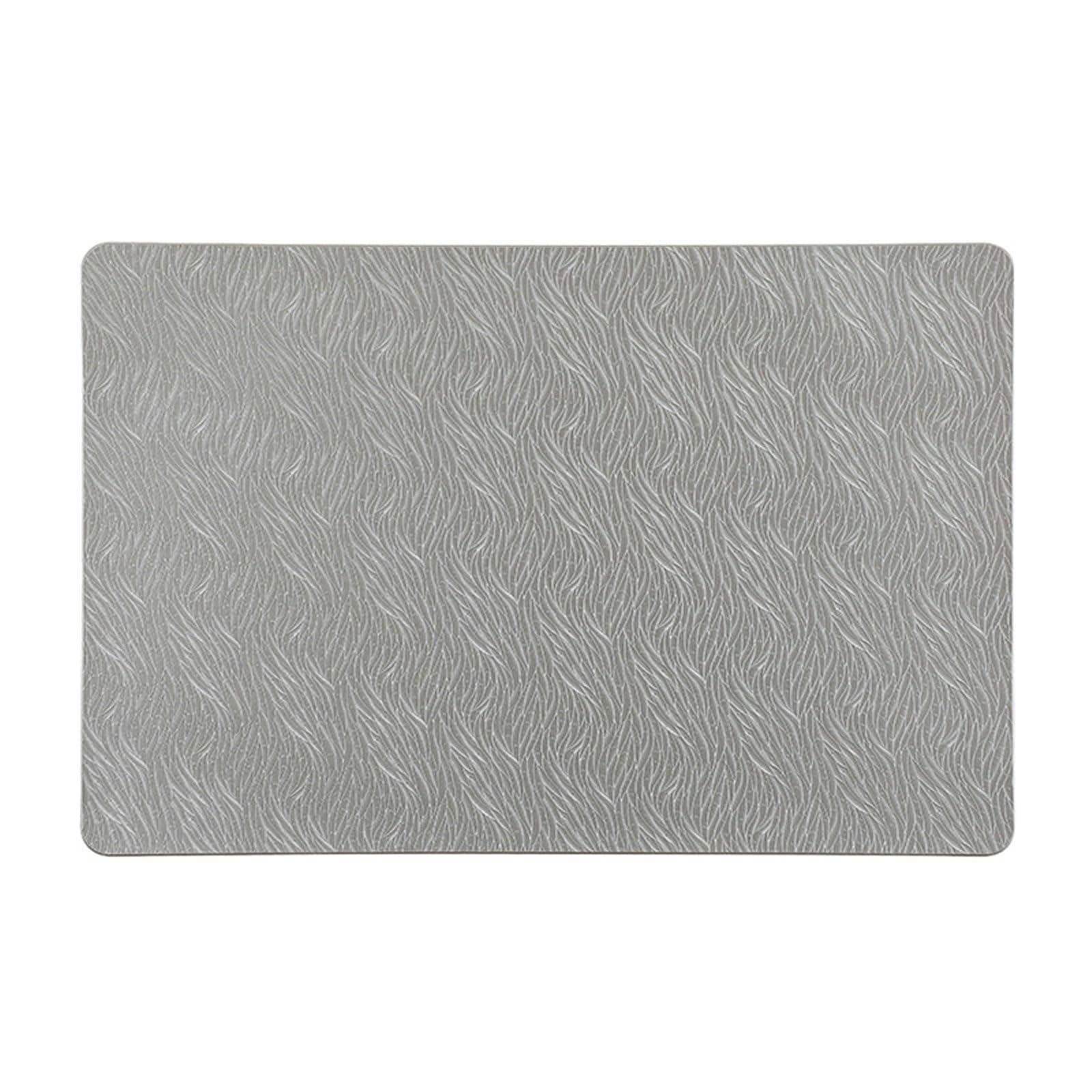 Sets de table rectangulaires gris faciles à nettoyer pour simplifier vos repas