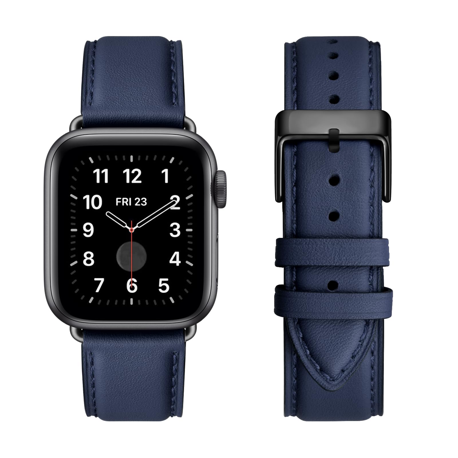Genuine Leather Band Compatible with Apple Watch Bands for men Office