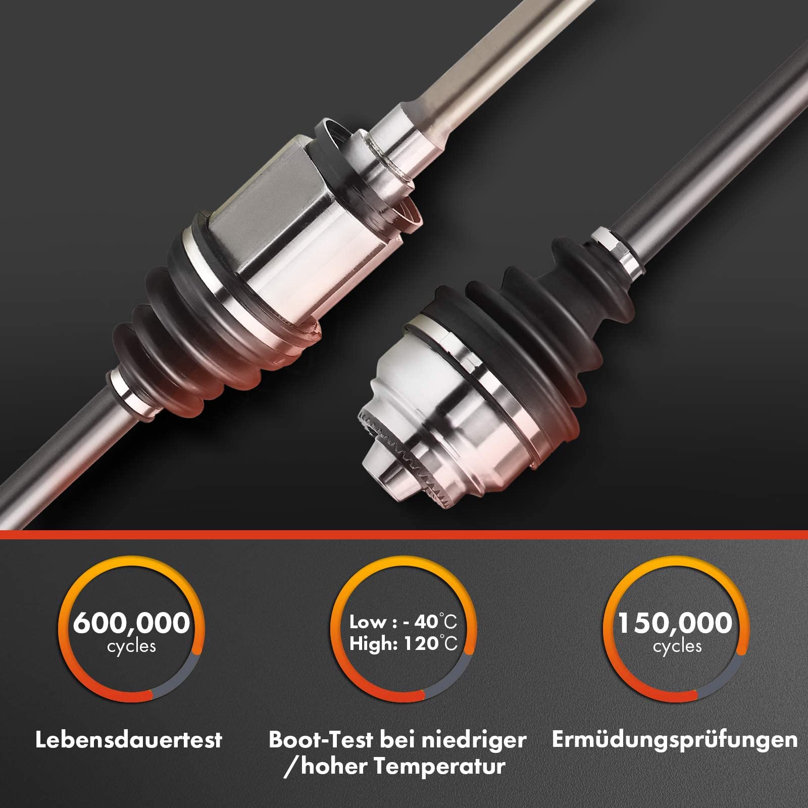 Frankberg 2x Semiasse Albero di trasmissione mt Asse Anteriore Compatibile con 147 937 1.9L 156 932 1.9L 56 Sportwagon 932 1.9L GT 937 1.9L Replace# 46308023