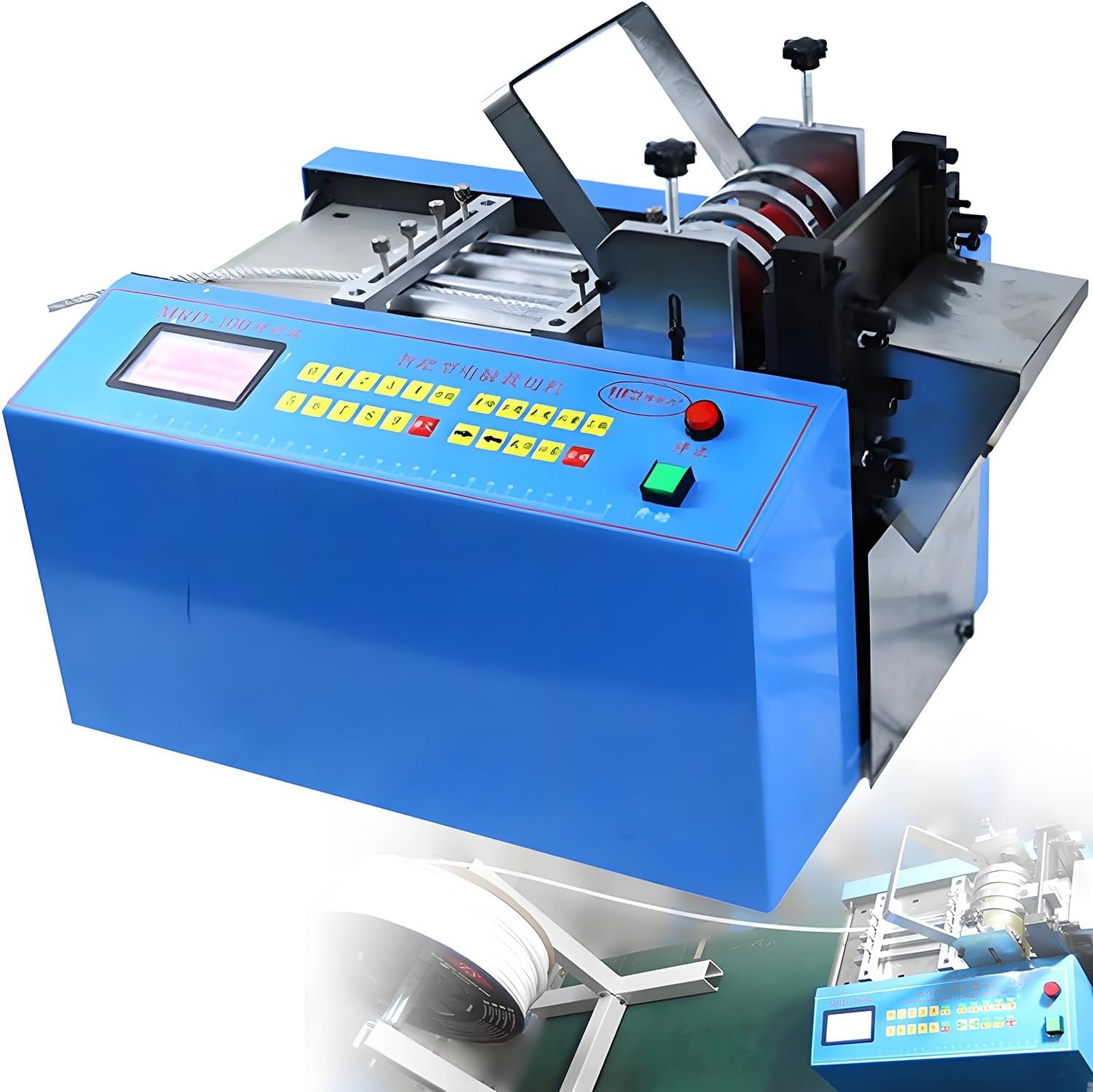Automatic Heat-Shrink Tube Cutter Machine - 100mm Cutting Width, 0.1mm Precision for PVC, Non-Woven Fabric, Insulating Paper & Aluminum Foil - Efficient Pipe Cutting Tool
