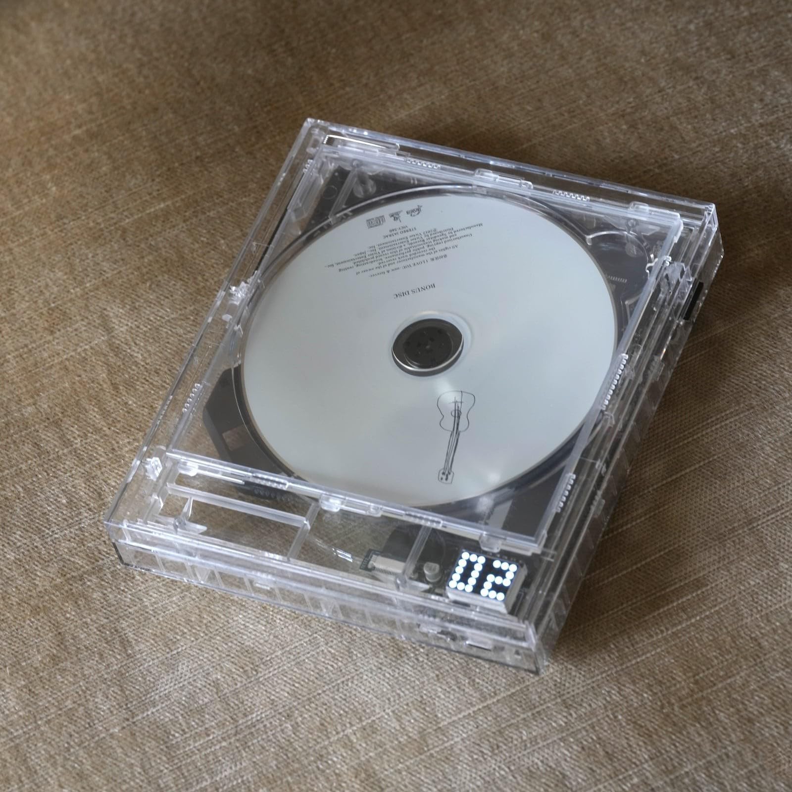 Lettore CD Bluetooth portatile con display a LED e uscita cuffie per Compact Disc