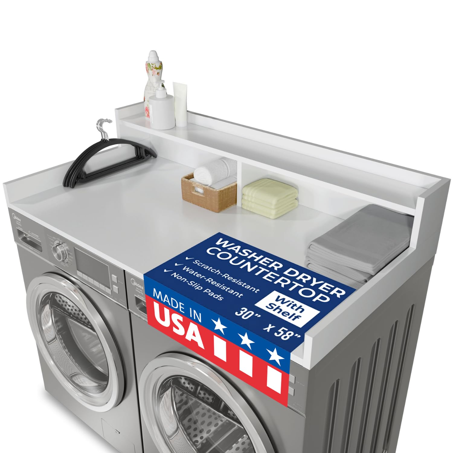 OfficeSimpli Large Washer Dryer Countertop