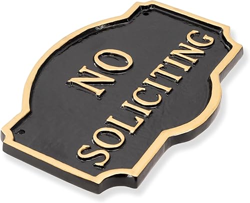 Miniatura 6 de Montague Metal Products Placa de 4.5 x 7.15 pulgadas con estaca de césped de 17.5 pulgadas, diseño de Montague No Soliciting