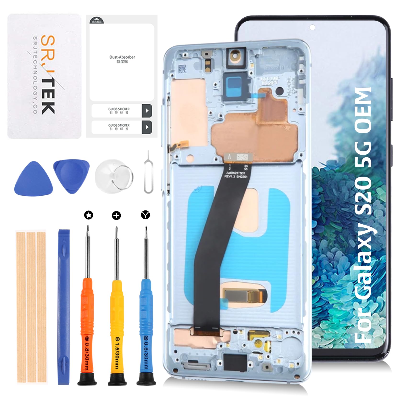 Amazon.co.jp: SRJTEK For Samsung Galaxy S20 5G SM-G981 Original 