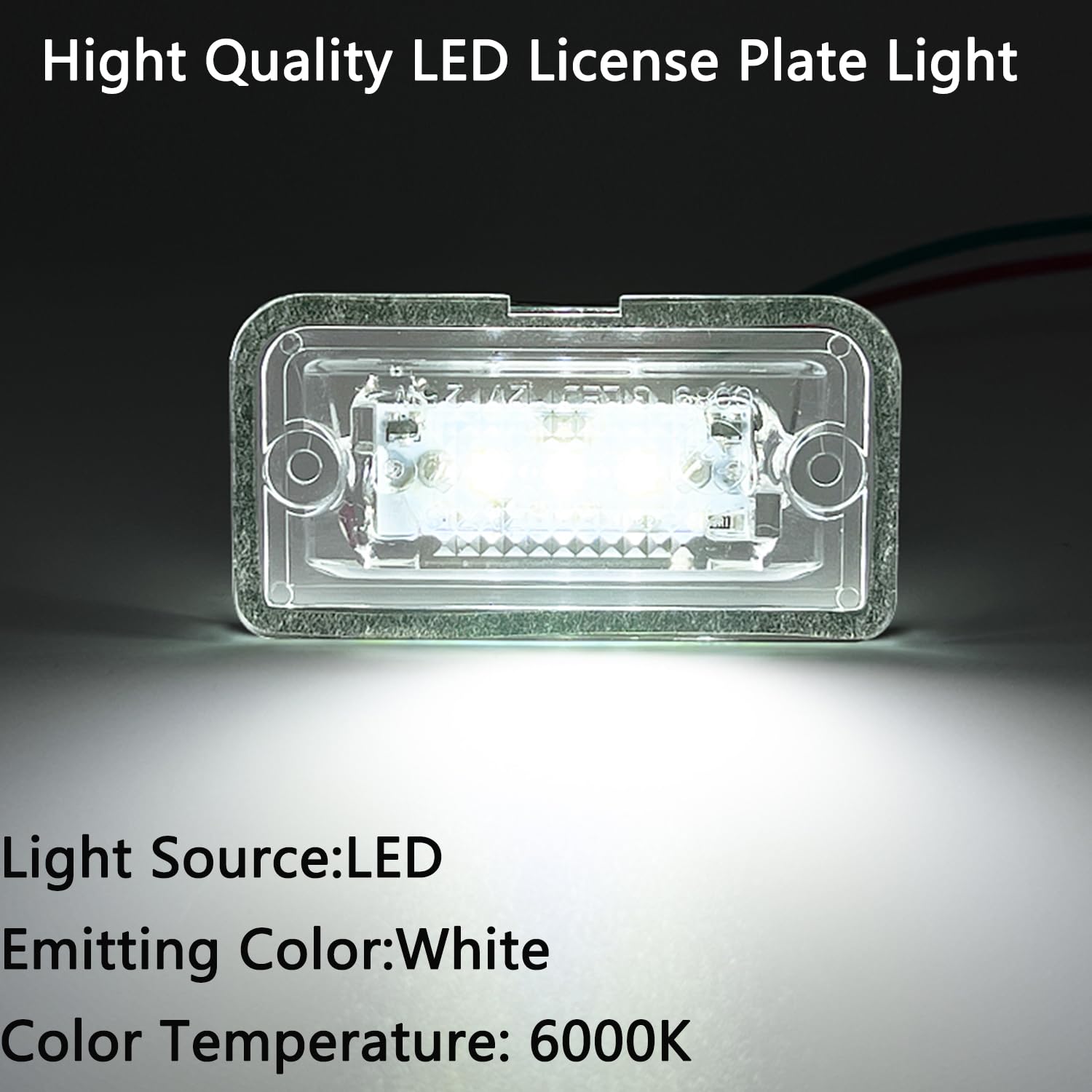 2pcs Canbus LED License Number Plate Light Assembly Replacement For Mercedes Ben