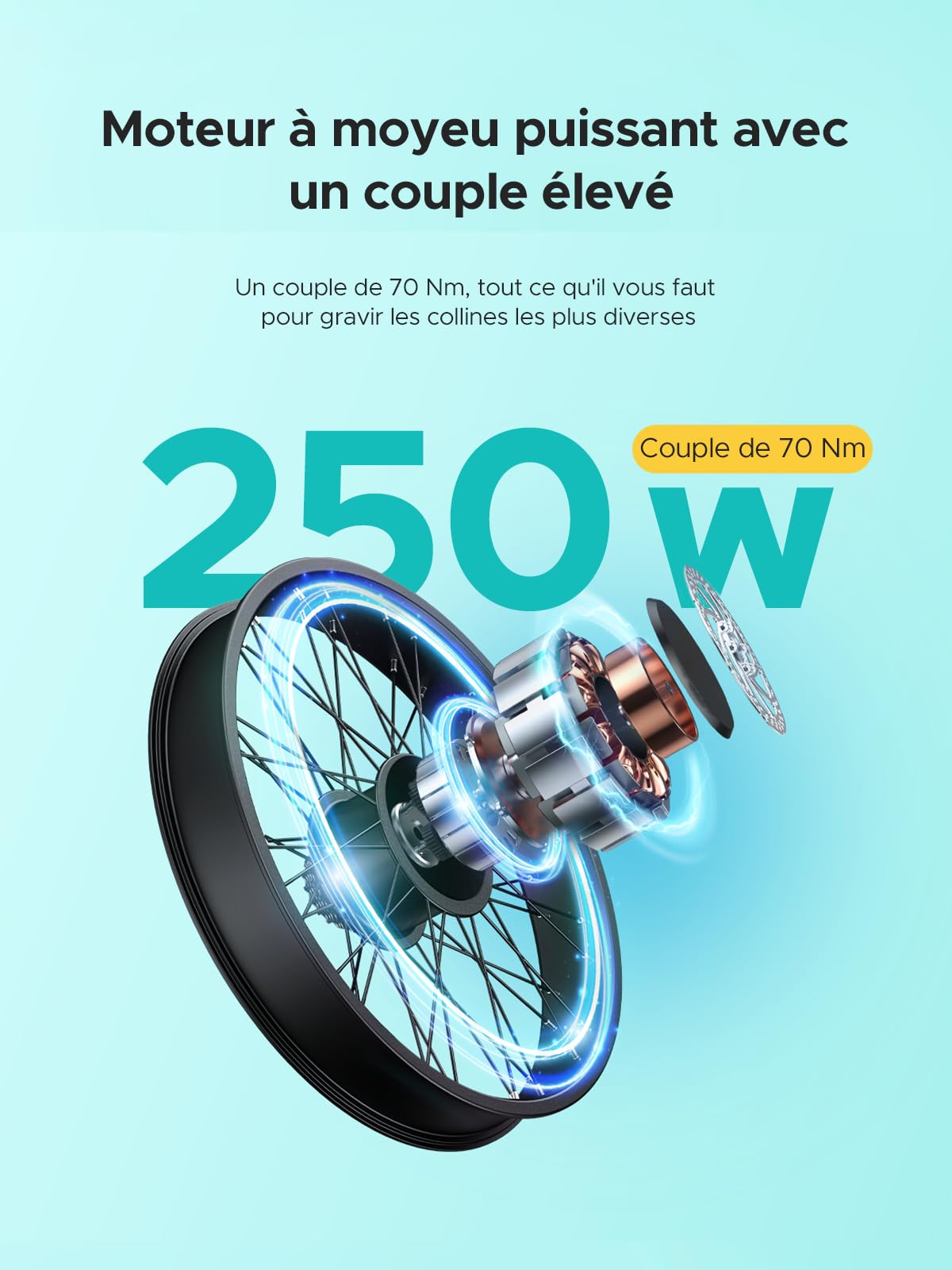 ENGWE E26 Vélo Électrique Femme et Homme 26 * 4,0 Pouces Large Ebike, VTT électrique de 250W, Batterie de 48V 16Ah-Autonomie Gusqu'à 140 km, Vitesse-7, Suspension Double