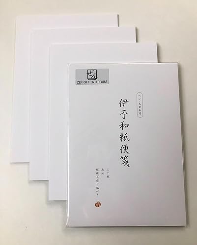 Miniatura 10 de Papel de papelería japonés Iyo Washi, 20 hojas (9.7 x 6.9 pulgadas), papel japonés blanco, imprimible, impresora de inyección de tinta, para