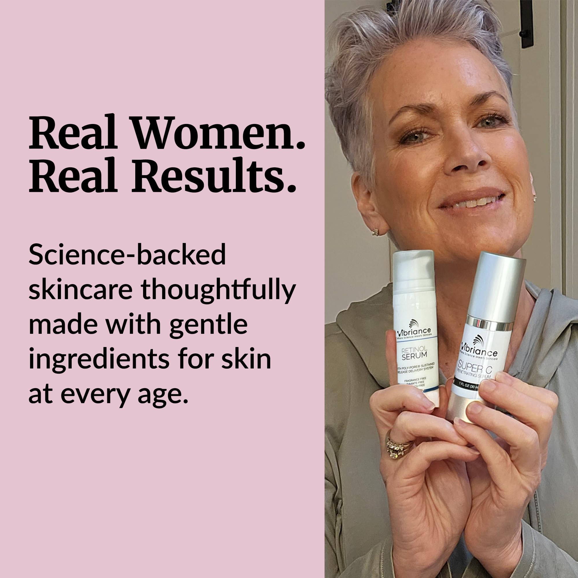 Vibriance Dynamic Duo - Kit de cuidado facial con vitamina C superpotente, kit de cuidado facial con retinol – Sérum de retinol y vitamina C antiedad para día y noche.