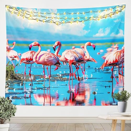 Miniatura 7 de Feelyou Tapiz de zorro ártico, tapiz para colgar en la pared para niños y niñas, bonito tapiz de pared de animales salvajes, arte de pared para