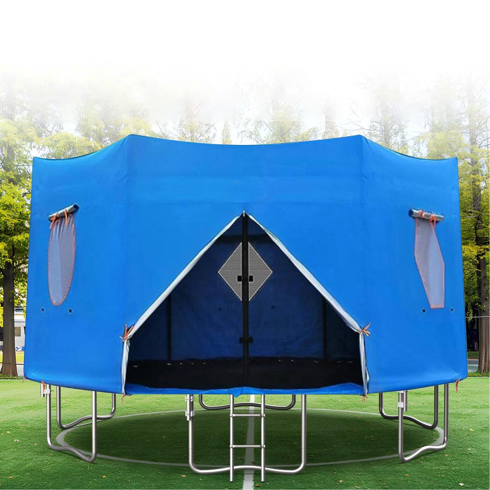 Trampoline Tent Cover - Trampoline Tent | 14ft Shade Cover Trampoline Tent, Sun-proof Breathable Top Trampoline Shade Cover For Rainy & Sunny Days | Fits 8-Pole Trampoline