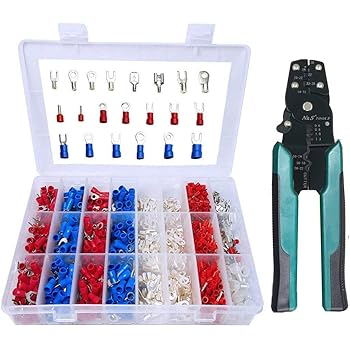 1000pcs Boite Cosse Electrique Assortiment Connecteurs Pince A Sertir Cosses Cosses A Sertir Isolees 24 Type Cosse Plate Ronde Fourche Ring Cuivre Kit Crimp Terminal Amazon Fr Bricolage