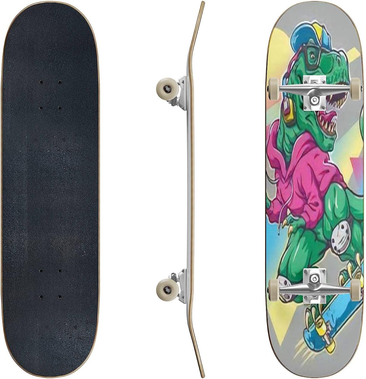 Skateboards Stylish Fashion Quote Slogan for t Shirts Print Graphics Stickers etc Classic Concave Skateboard Cool Stuff Teen Gifts Longboard Extreme Sports for Beginners and Professionals