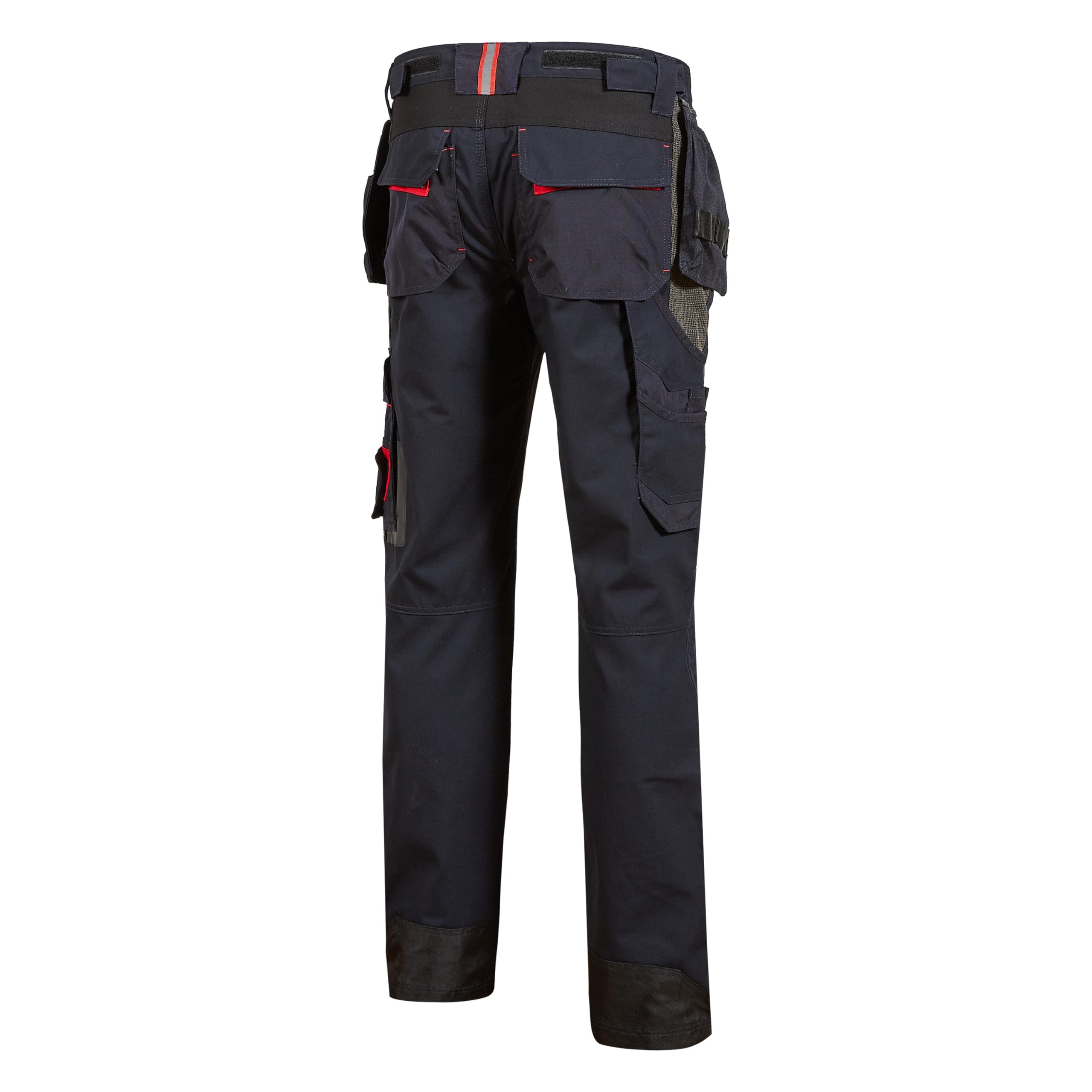 U-Power RACE, pantalón de trabajo para hombre, pantalón cargo con cintura elástica, con bolsillos para rodilleras, multibolsillos, tela cómoda, ropa exterior resistente y duradera - Deep Blue 52