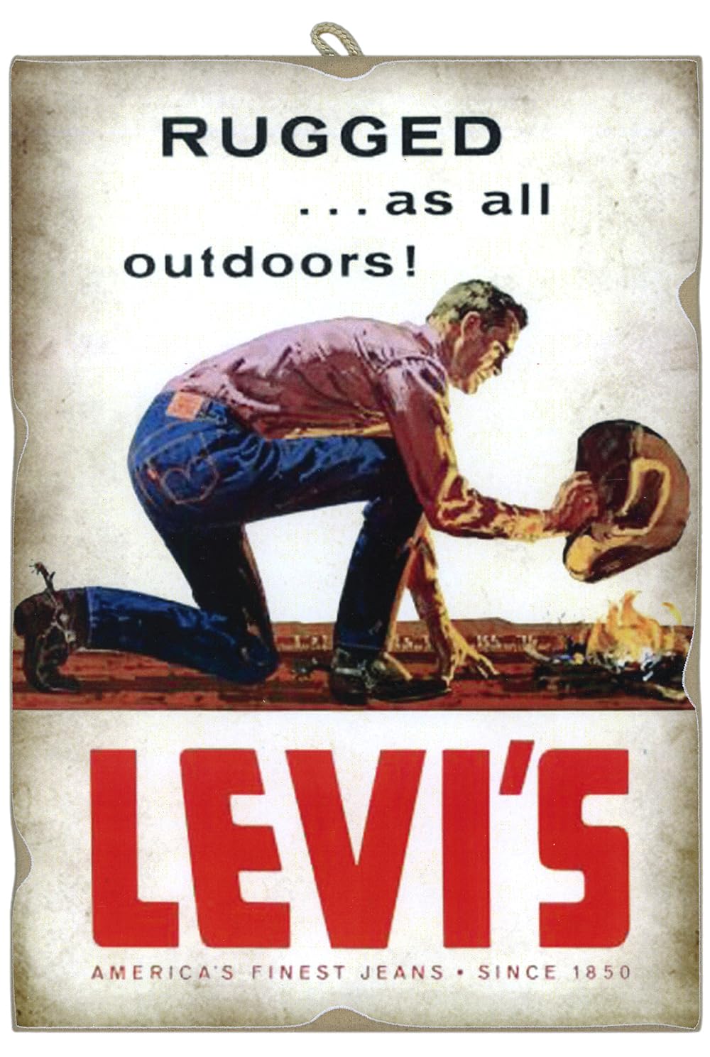 KUSTOM ART Levi's Jeans Vintage Style Vintage Advertising Series