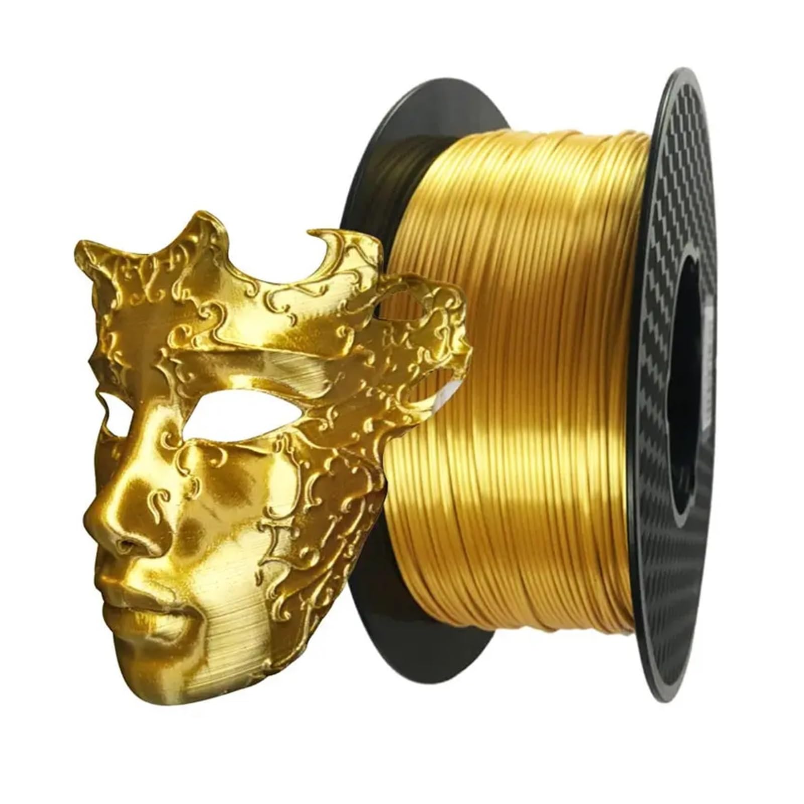 Filament PLA pour imprimante 3D, Filamento for Impresora 3D Seda PLA Oro 1.75mm 250g/500g/1kg(GOLD 500G)