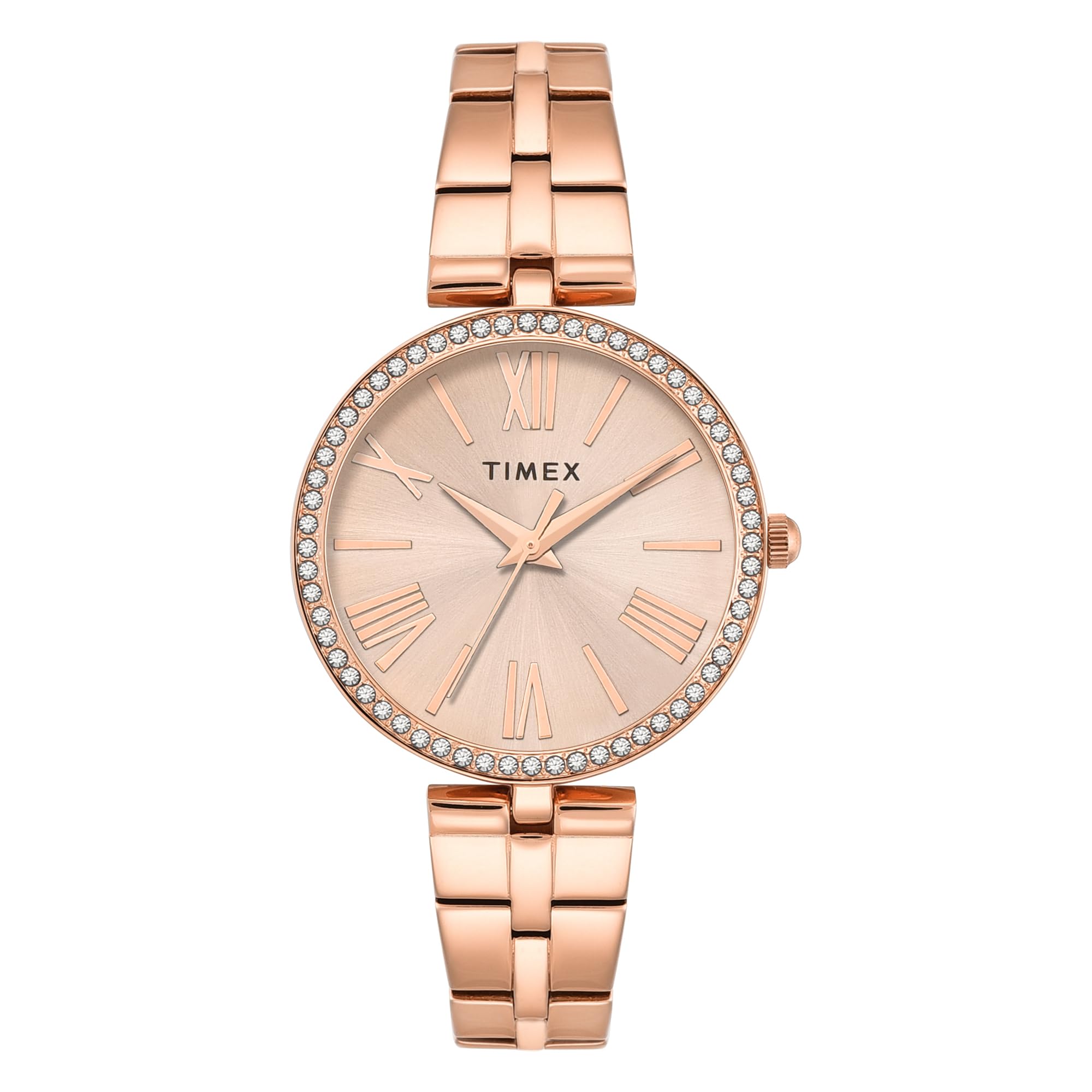 timex Rose Gold Round Dial Analog Women's Watch - TWEL22502-picture-14