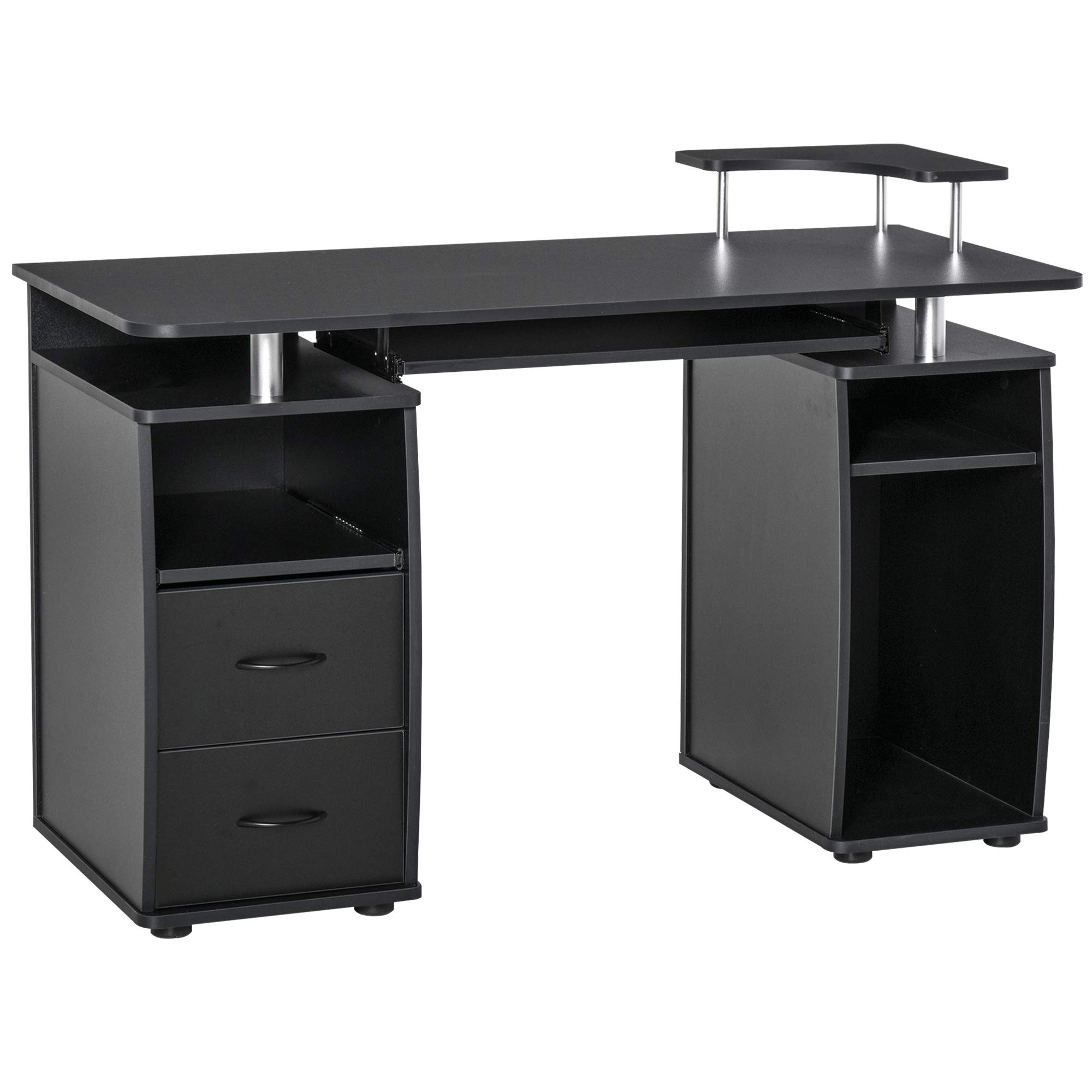 Buy Computer Desk Office PC Table Workstation with Keyboard Tray