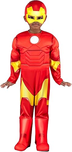 Miniatura 4 de Disfraz oficial de Halloween de los Vengadores de Marvel, overol acolchado de alta calidad y máscara de tela