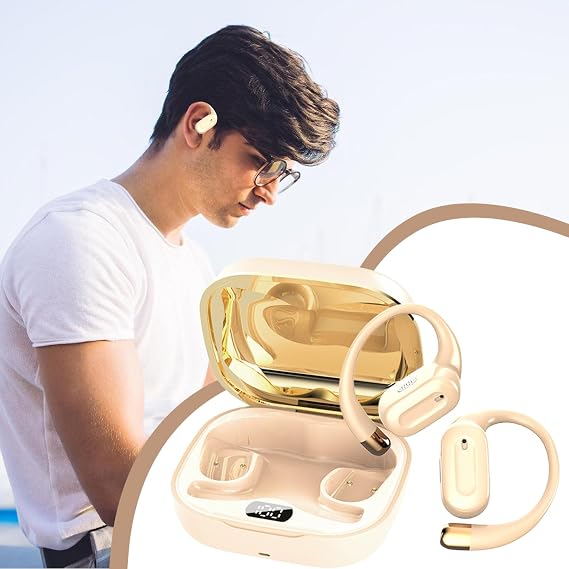 Open-Ear Headphones, Earpiece Headset for Women Kids Exercise Running Swimming Game Streaming Translation Portable Player