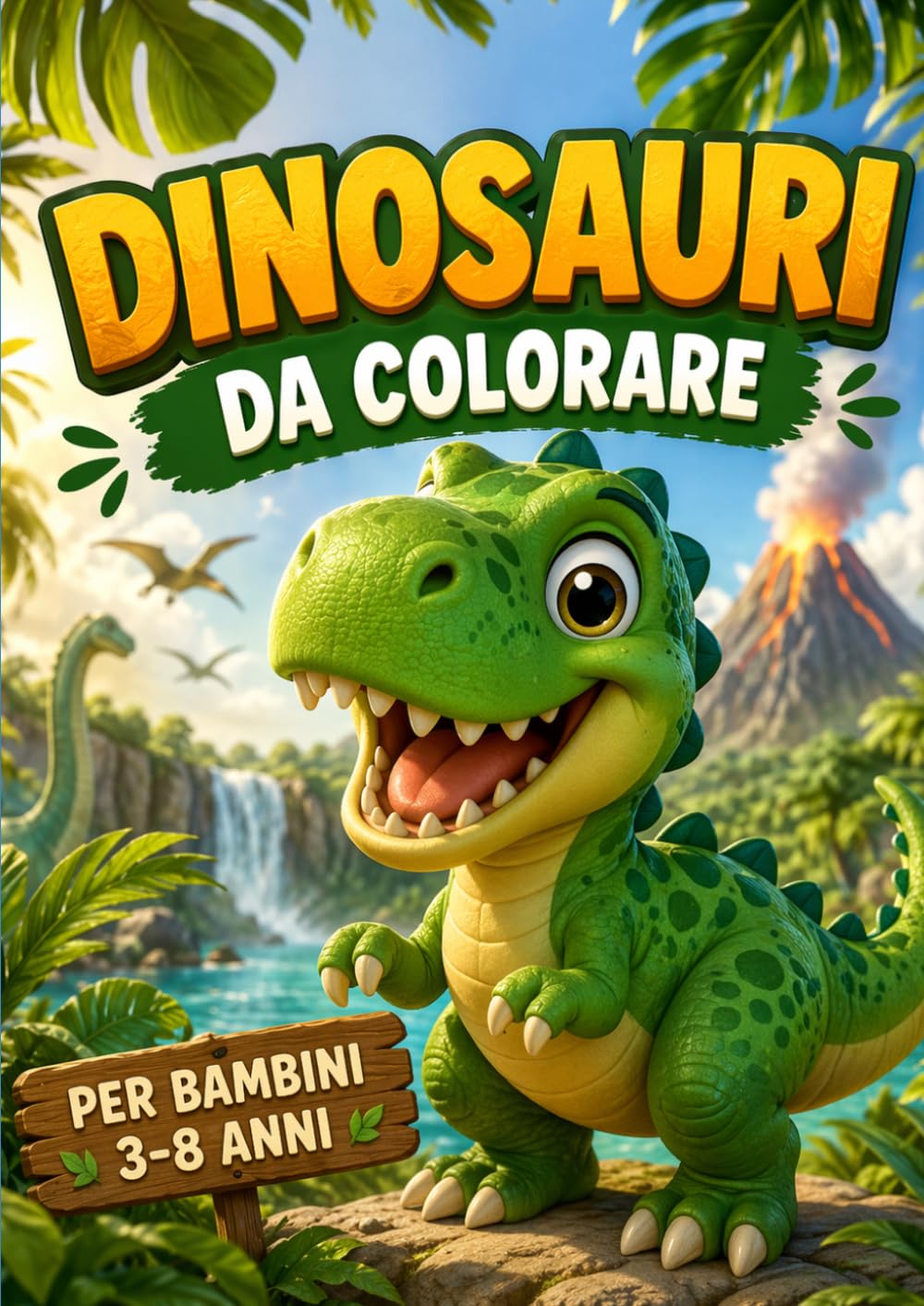 Il Grande Libro dei Dinosauri da Colorare